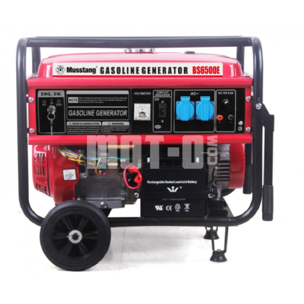 Бензиновий генератор MUSSTANG BS6500 (електричний стартер)