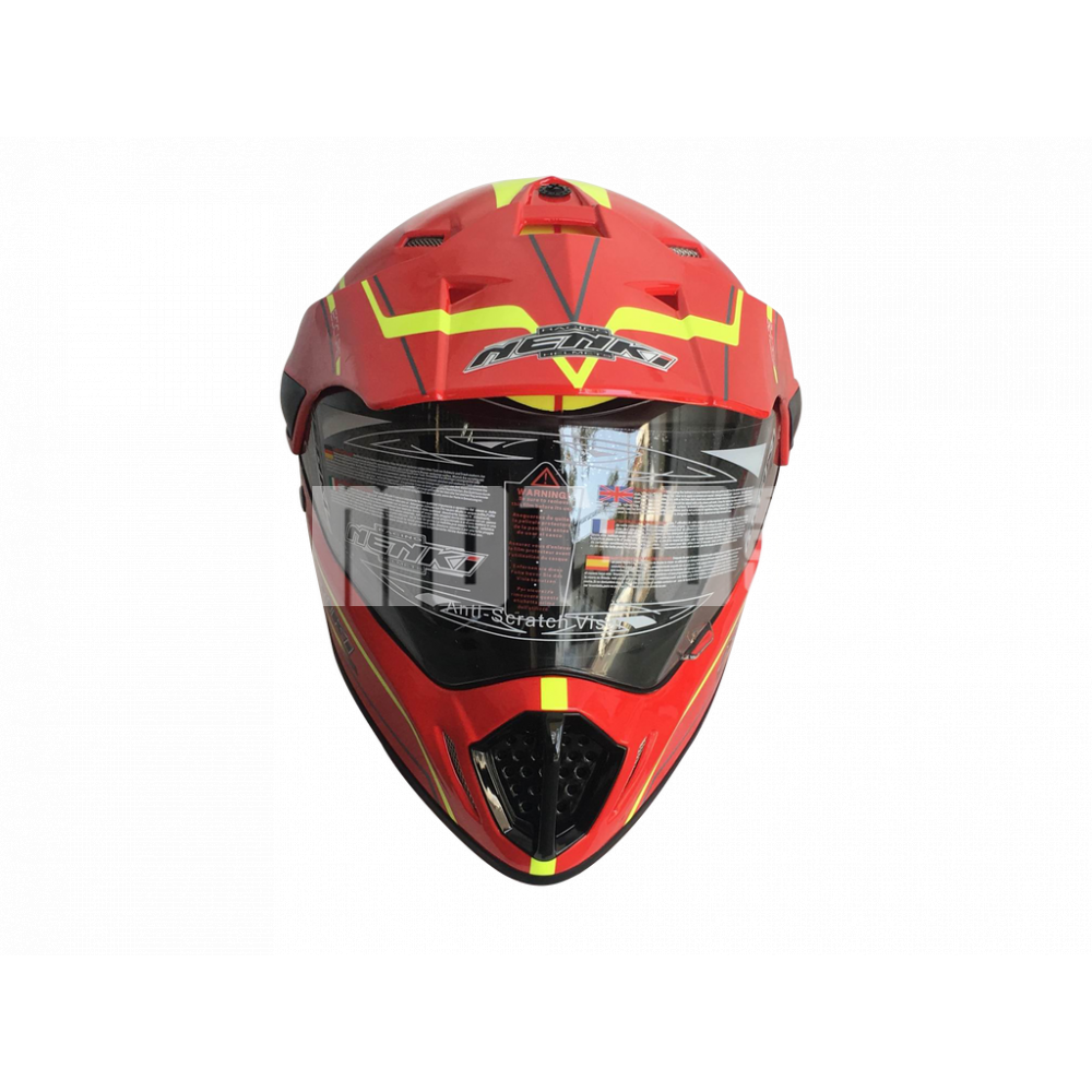 Шлем (мотард) NENKI MX-310 GLOSS RED
