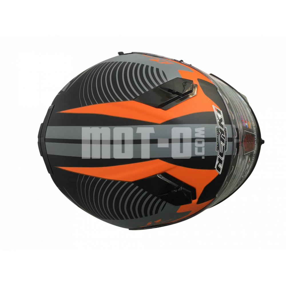 Шлем (Интеграл) NENKI FF-856 MATTE GREY ORANGE
