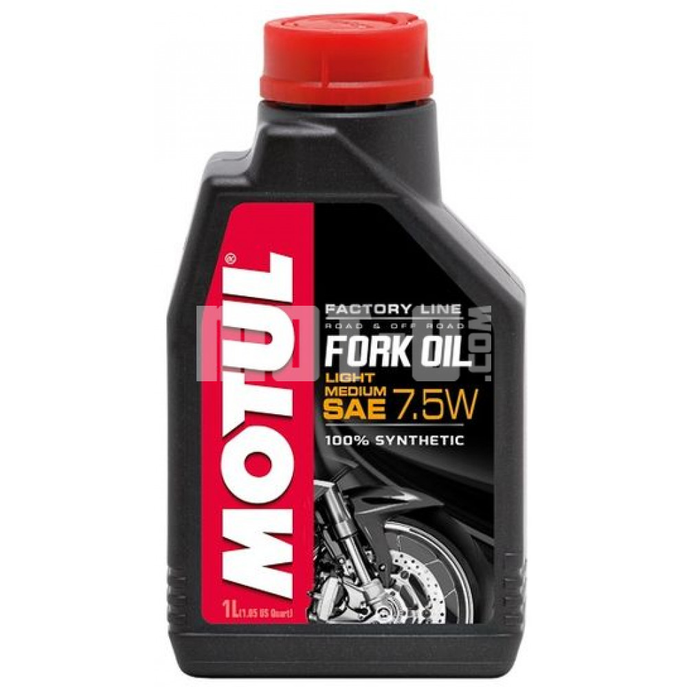 Олива Motul Fork Oil Light/Medium Factory Line SAE 7,5W (1L) 100% Синтетична (Гідравлічна олива для амортизаторів)