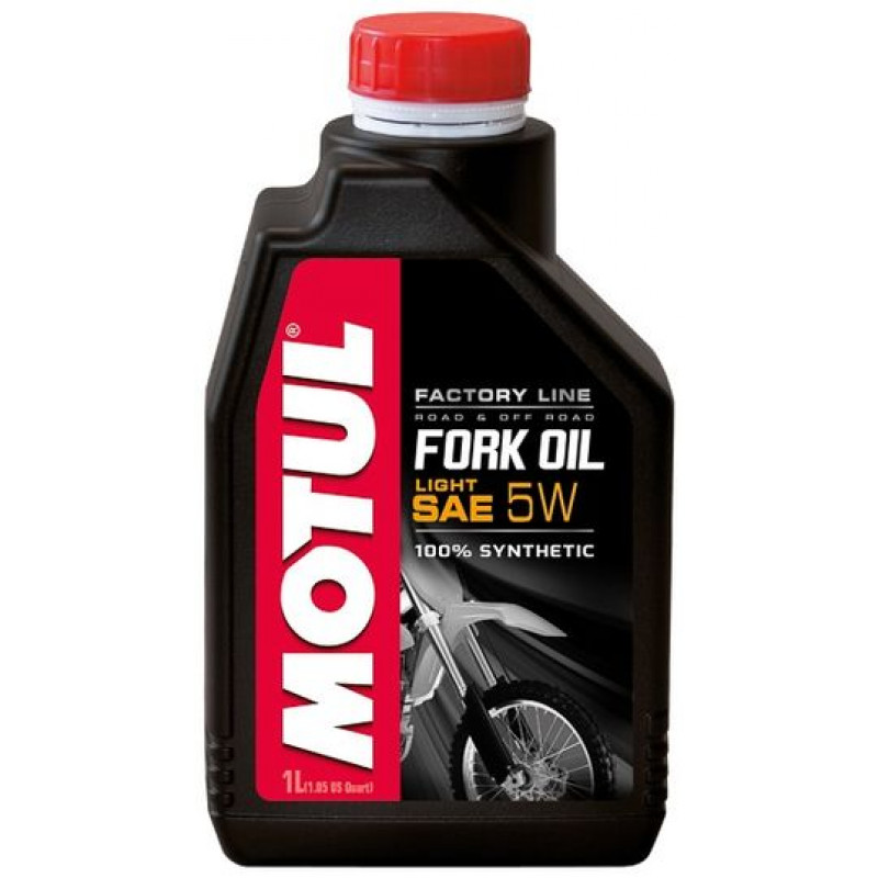 Олива Motul Fork Oil Light Factory SAE 5W (1L) 100% Синтетична (Гідравлічна олива для амортизаторів)