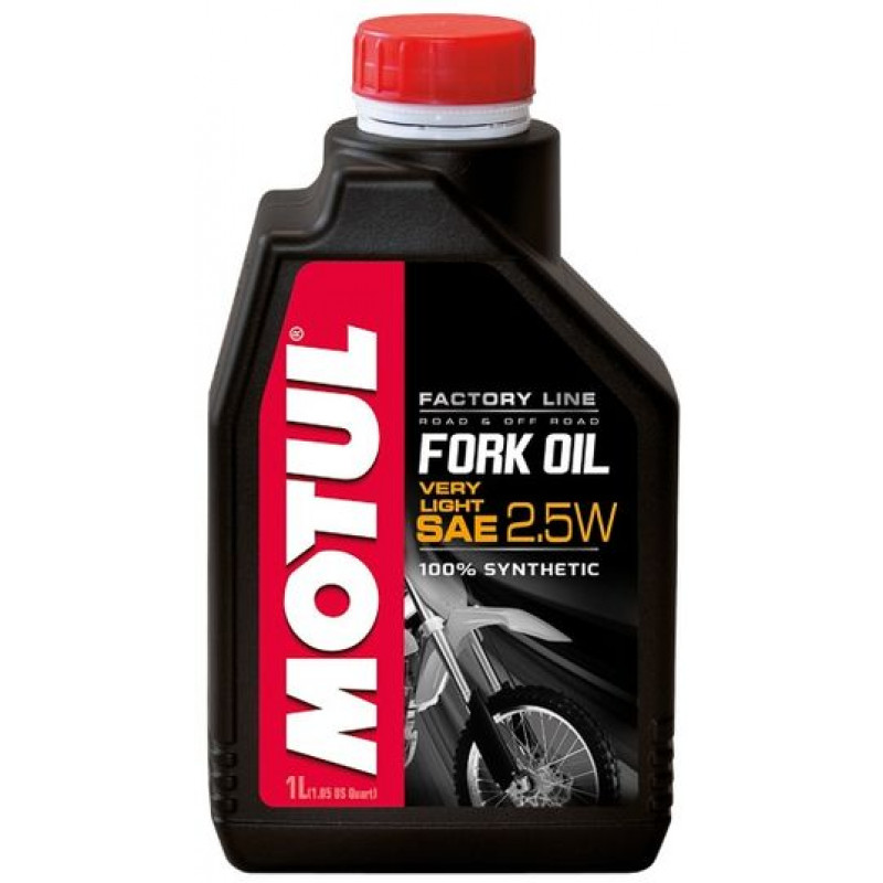 Олива Motul Fork Oil Very Light Factory Line SAE 2,5W (1L) 100% Синтетична (Гідравлічна олива для амортизаторів)