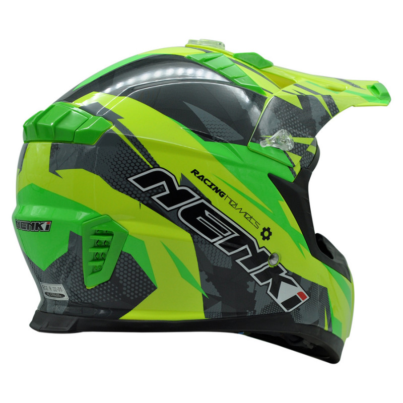 Шолом Nenki MX-316, Крос, Green Yellow Grey (L)