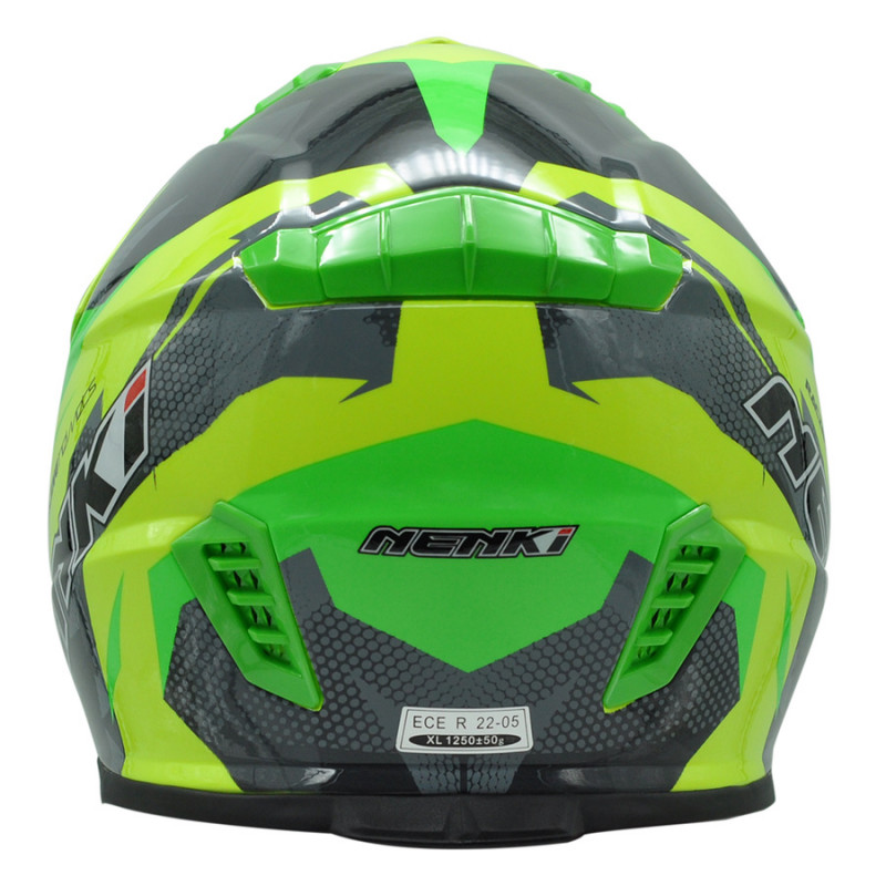 Шолом Nenki MX-316, Крос, Green Yellow Grey (L)