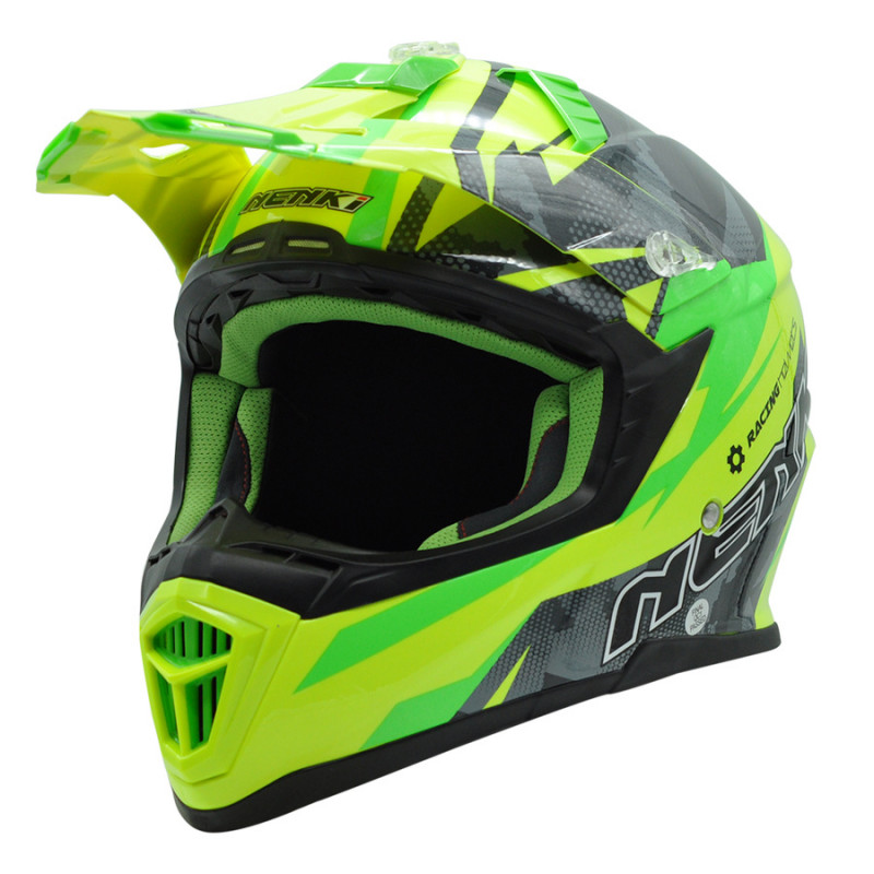 Шолом Nenki MX-316, Крос, Green Yellow Grey (L)