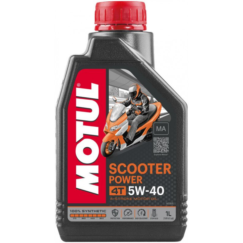 Олива Motul Scooter Power 4T 5W40 MA (1L)