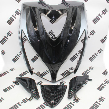 Обтічник фари (клюв) комплект, чорний FADA YB150T-15D