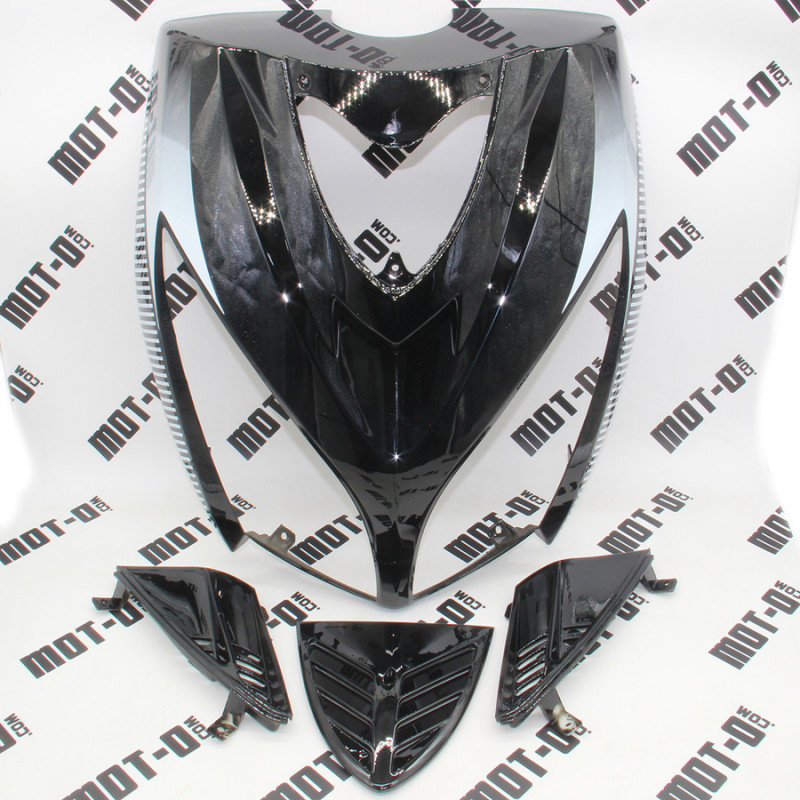 Обтічник фари (клюв) комплект, чорний FADA YB150T-15D