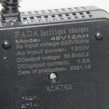 Зарядний пристрій 48V 12Ah Fada TWIN (FDEB04TLA-48)