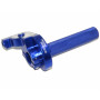 Ручка газа короткох. CNC, синяя "OTOM"