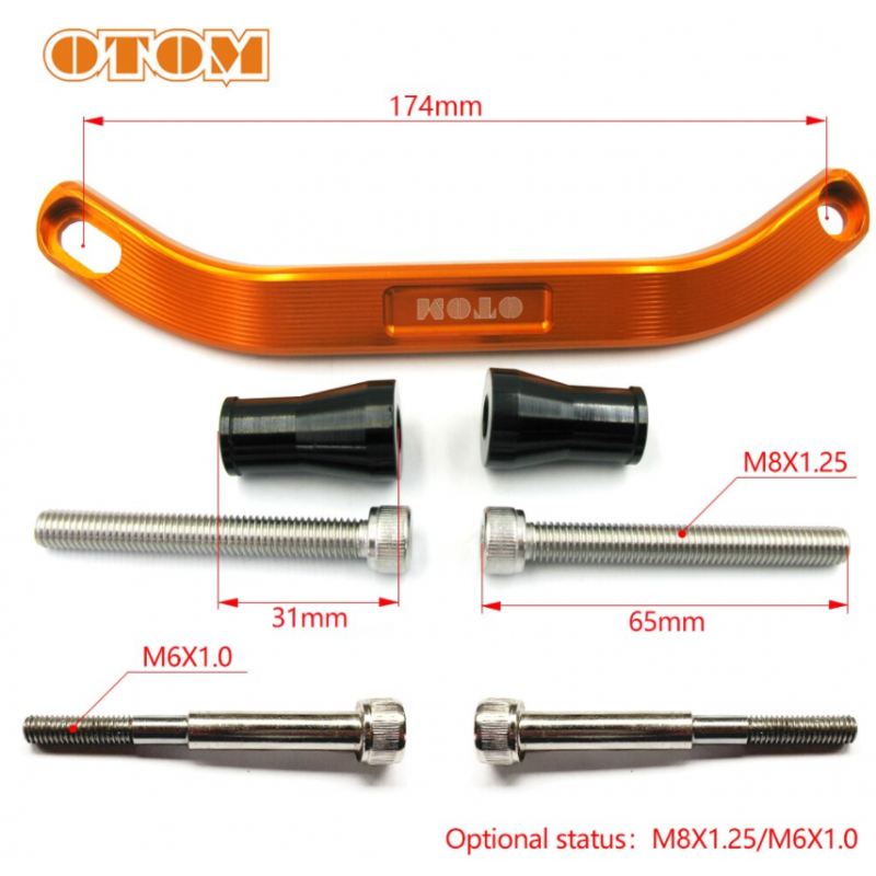 Ручка бокова задня CNC, помар., КТМ "OTOM"  