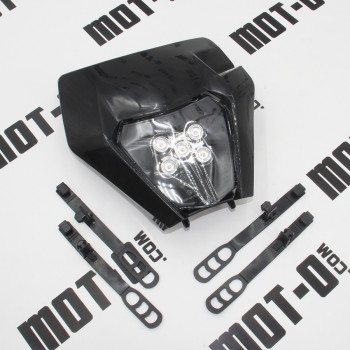 Обтічник у комплекті з LED фарою, чорний "OTOM"