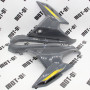 Пластик обтічника фари (л+п), сірий KOVI 500-4Т (HJ500-8 Aventura 500)