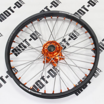 Диск передній R21*1.60J (ступиця помаранчевий) KOVI "KT" NC250-4T PRO