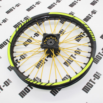 Диск передний 17*1,60 (желт.) KOVI 125-4Т (125/150 Pit Bike)