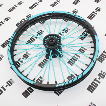 Диск передний 17*1,60 (бирюз.) KOVI 125-4Т (125/150 Pit Bike)