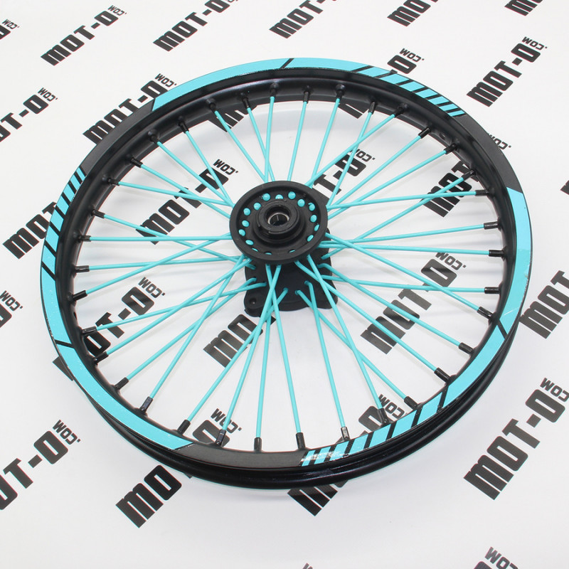 Диск передний 17*1,60 (бирюз.) KOVI 125-4Т (125/150 Pit Bike)