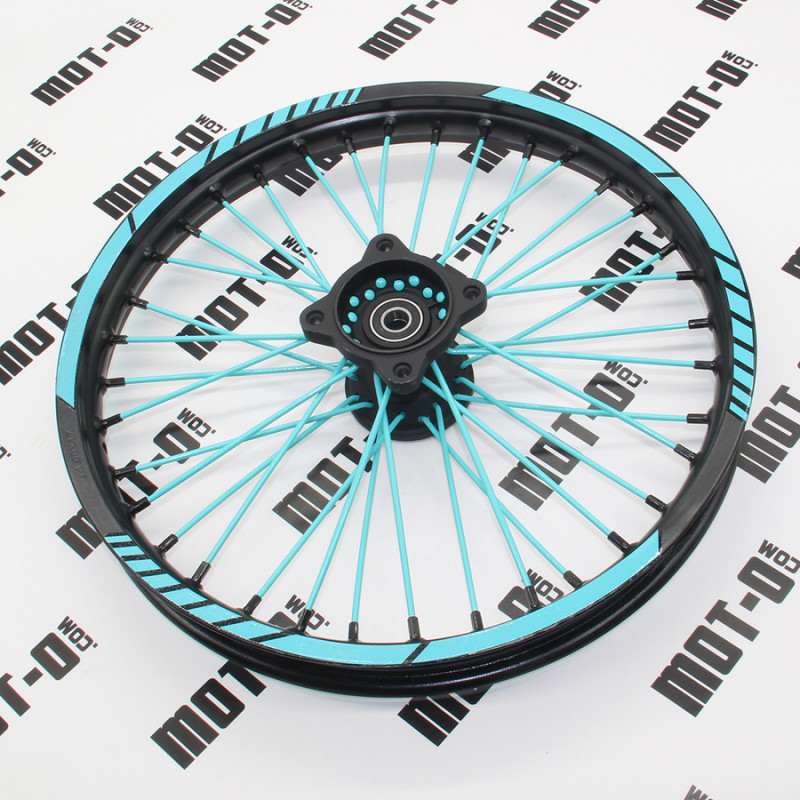 Диск передний 17*1,60 (бирюз.) KOVI 125-4Т (125/150 Pit Bike)