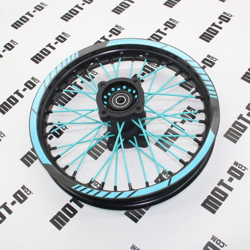 Диск задний 14*1,85 (бирюз.) KOVI 125-4Т (125/150 Pit Bike)