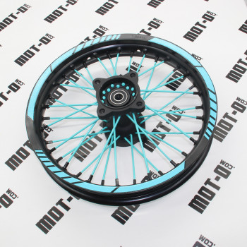 Диск задний 14*1,85 (бирюз.) KOVI 125-4Т (125/150 Pit Bike)