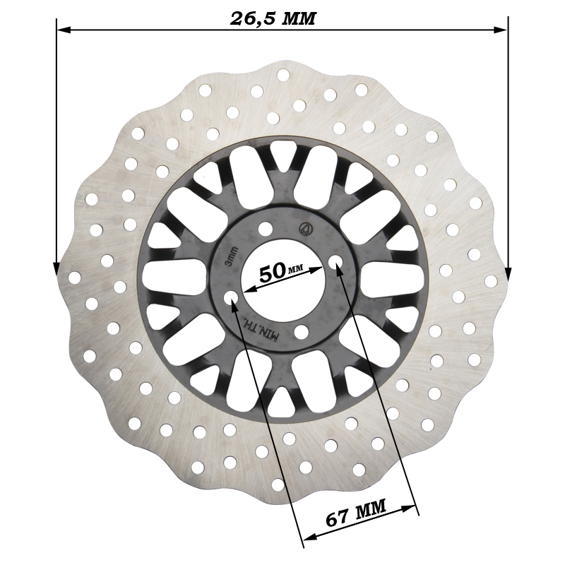 Диск тормозной передний Shineray XY150GY-11B