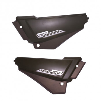 Пластик боковой центр., (л+п) черный мат Shineray XY150GY-17