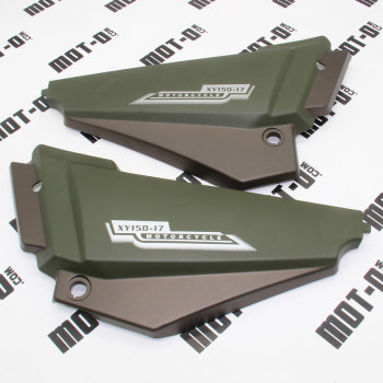 Пластик боковой центр., (л+п) зеленый Shineray XY150GY-17