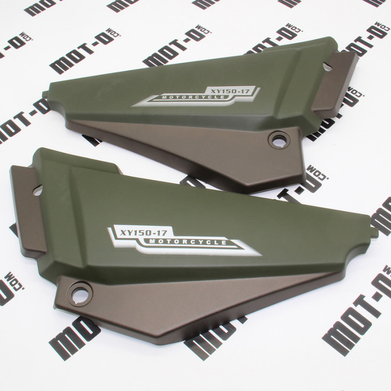 Пластик боков. центр., (л+п) зелений Shineray XY150GY-17