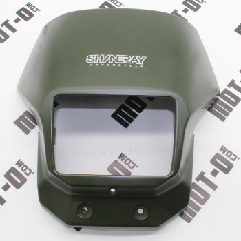 Обтічник фари зелений (без декору) Shineray XY150GY-17