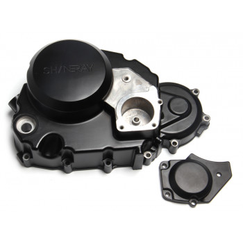 Кришка двигуна, (права)+кришка масляного фільтра Shineray XY250GY-6B