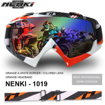 Окуляри крос.NK-1019 Orange&White Border/Orange Headband