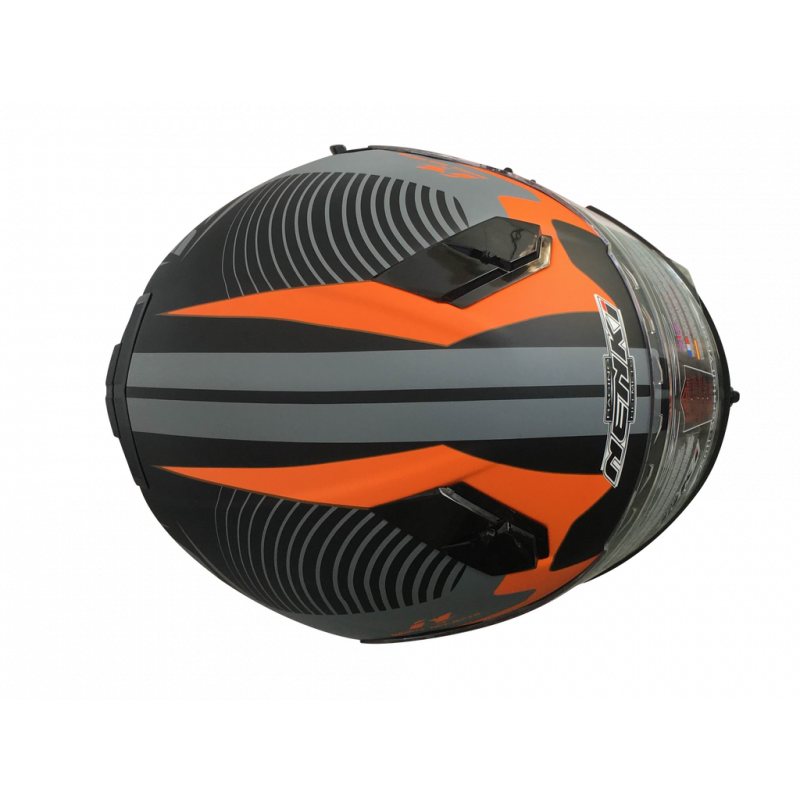 Шолом (інтеграл) Nenki FF-856, Matte Grey Orange (L)