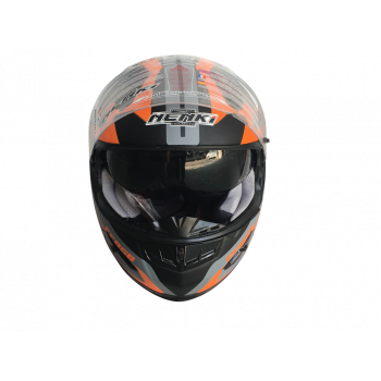 Шолом (інтеграл) Nenki FF-856, Matte Grey Orange (L)