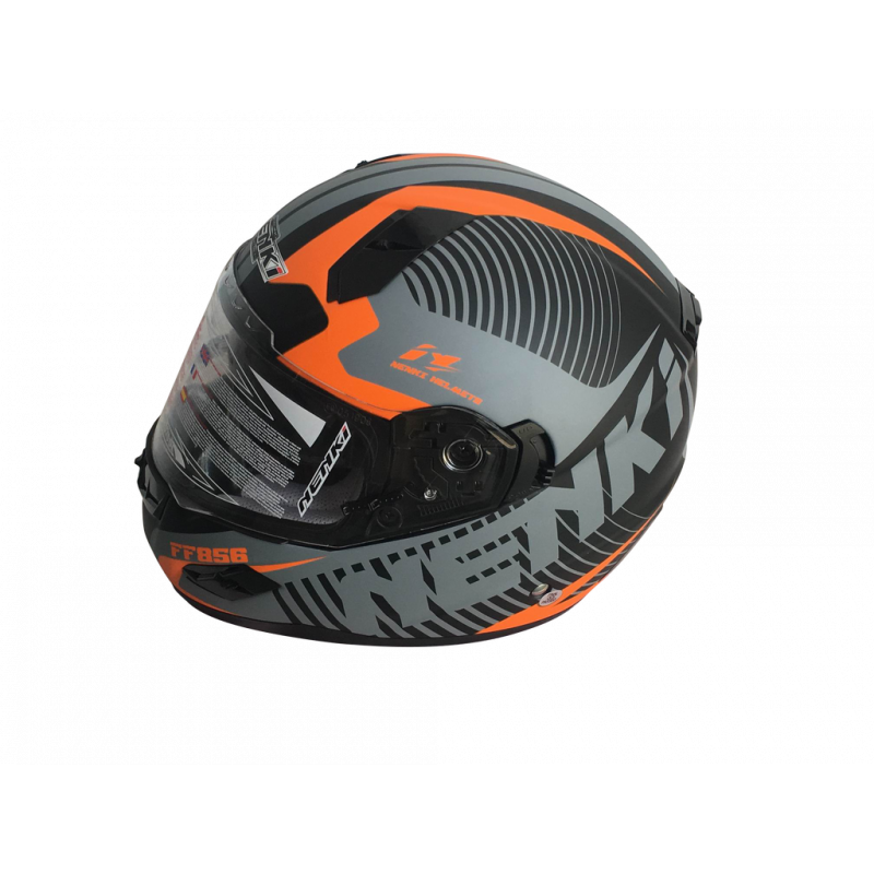 Шолом (інтеграл) Nenki FF-856, Matte Grey Orange (L)