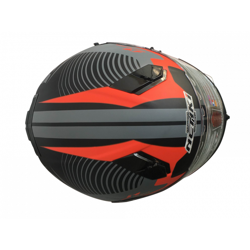 Шлем (интеграл) Nenki FF-856, Matte Grey Red (L)