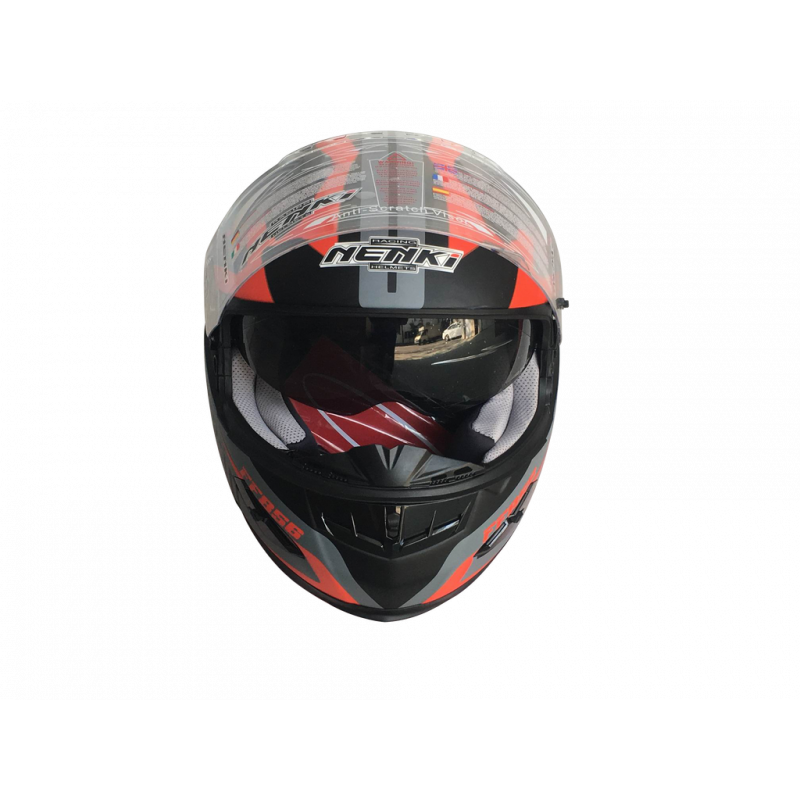 Шлем (интеграл) Nenki FF-856, Matte Grey Red (L)
