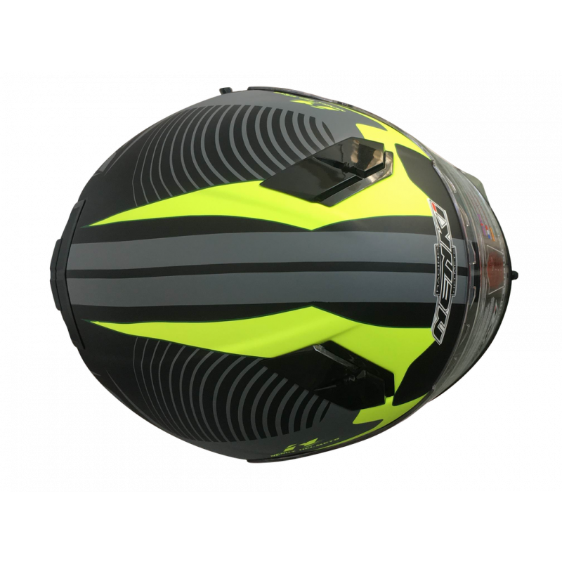 Шолом (інтеграл) Nenki FF-856, Matte Grey Yellow (L)
