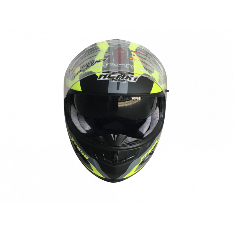 Шолом (інтеграл) Nenki FF-856, Matte Grey Yellow (L)