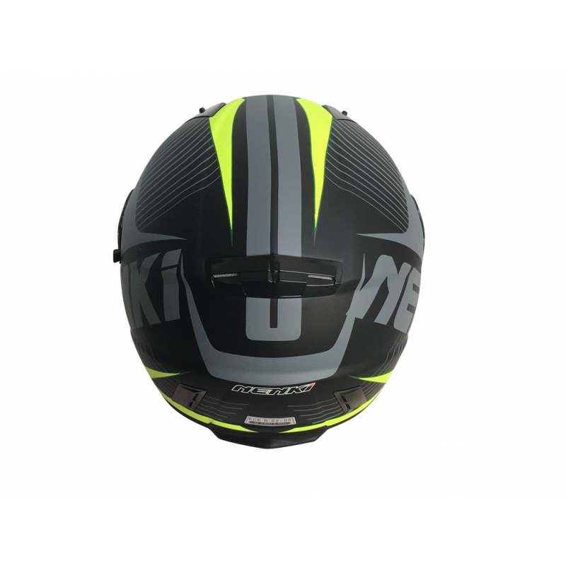 Шолом (інтеграл) Nenki FF-856, Matte Grey Yellow (L)