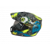 Шолом (мотард) Nenki MX-310, Bright Black Yellow (L)