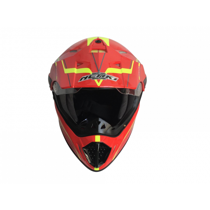 Шолом (мотард) Nenki MX-310, Gloss Red (L)