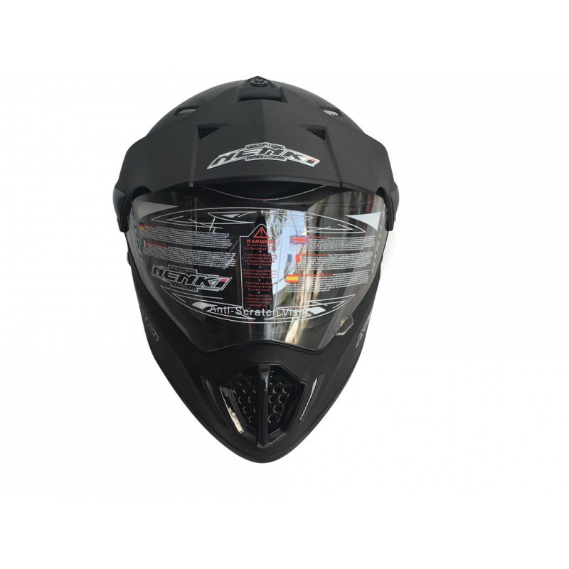 Шолом (мотард) Nenki MX-310, Matte Black (L)