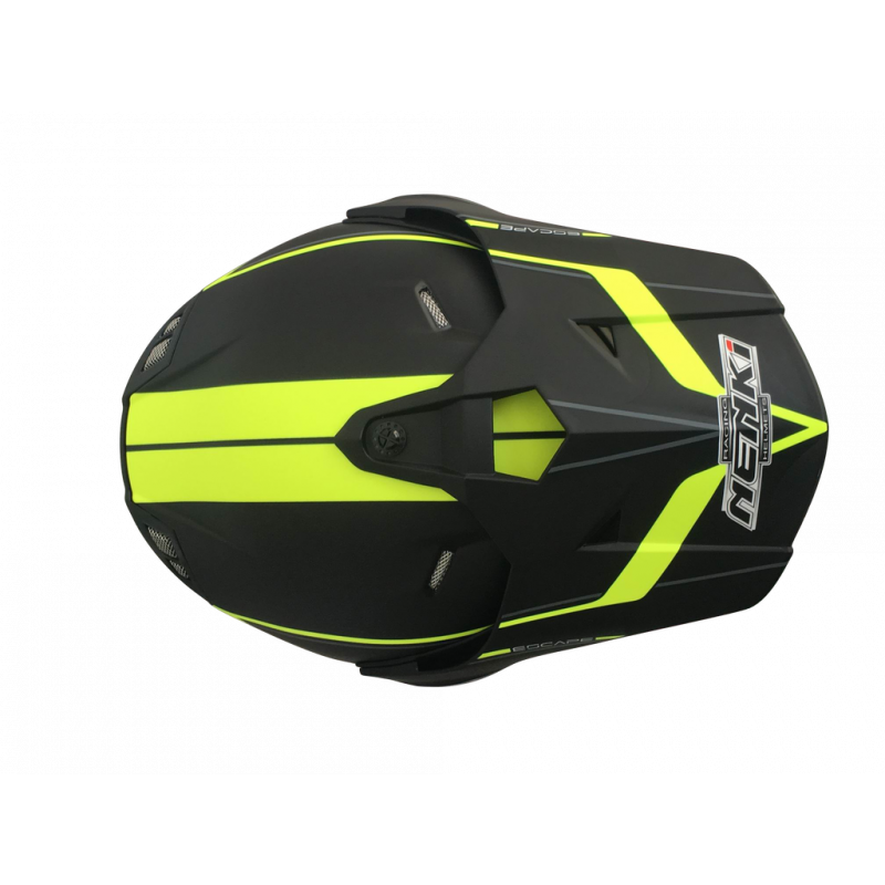 Шолом (мотард) Nenki MX-310, Matte Black Yellow (L)