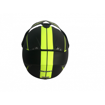 Шолом (мотард) Nenki MX-310, Matte Black Yellow (XL)
