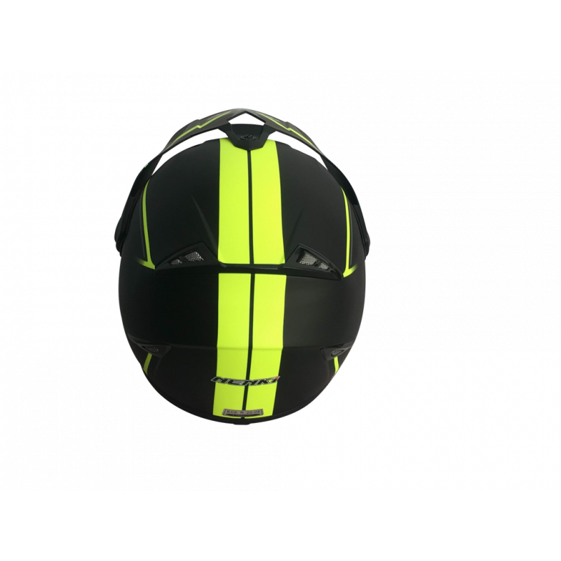 Шолом (мотард) Nenki MX-310, Matte Black Yellow (L)