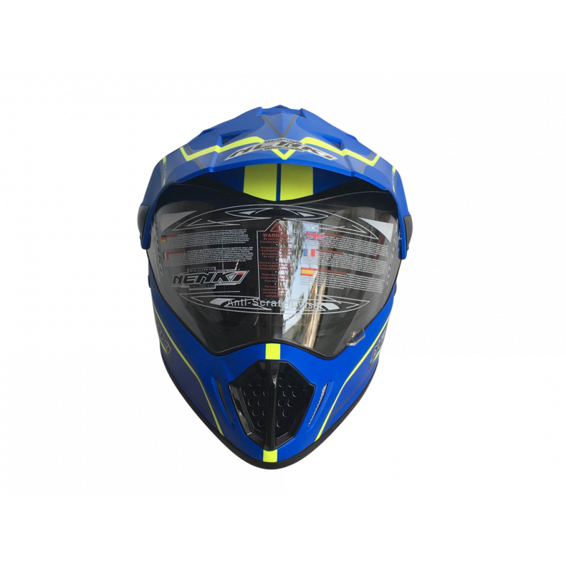 Шолом (мотард) Nenki MX-310, Matte Blue (L)