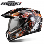 Шолом (мотард) Nenki MX-310, Black Orange (L)
