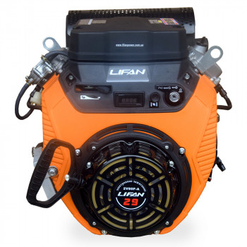Бензиновый двигатель LF2V80F-A (электростартер + ручной стартер) вал Ø 25 мм под шпонку